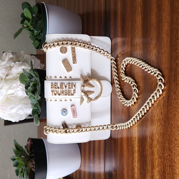 Pinko Limited Edition Love Bag Chained Crossbody Bag